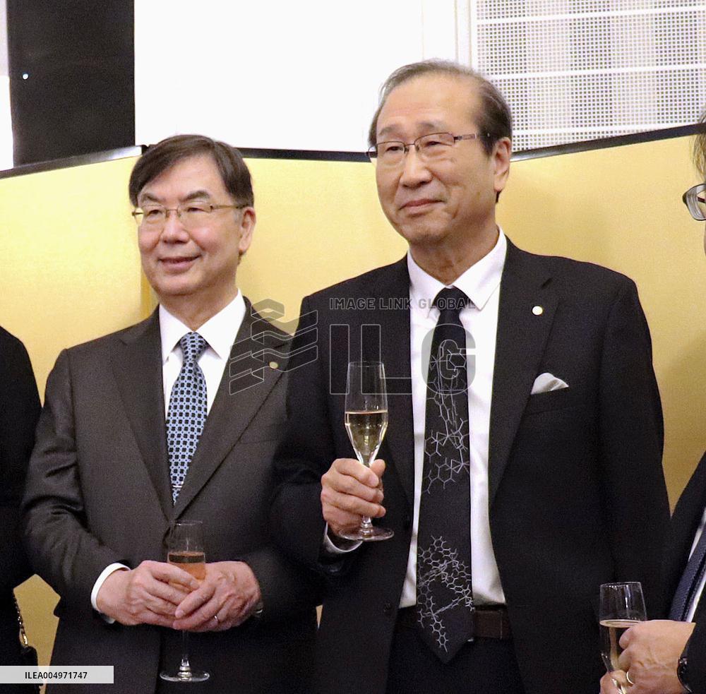 Japanese Nobel laureates in Stockholm