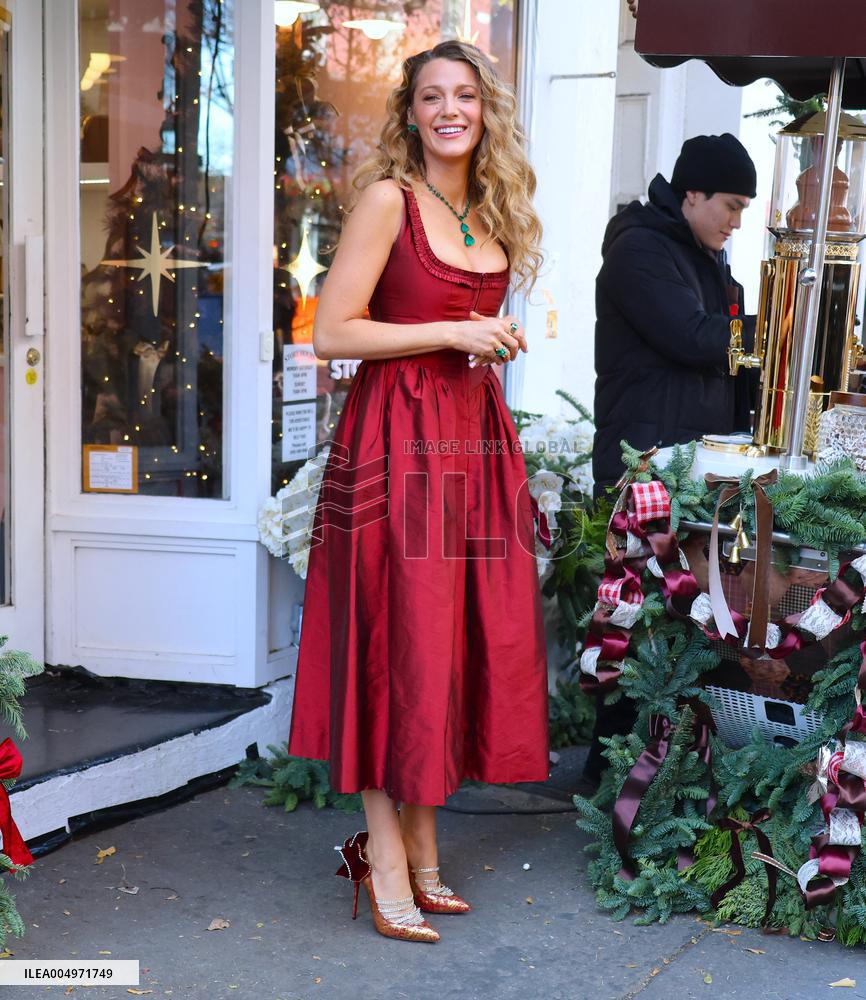 Blake Lively at Stone Clover Lane Store in New York