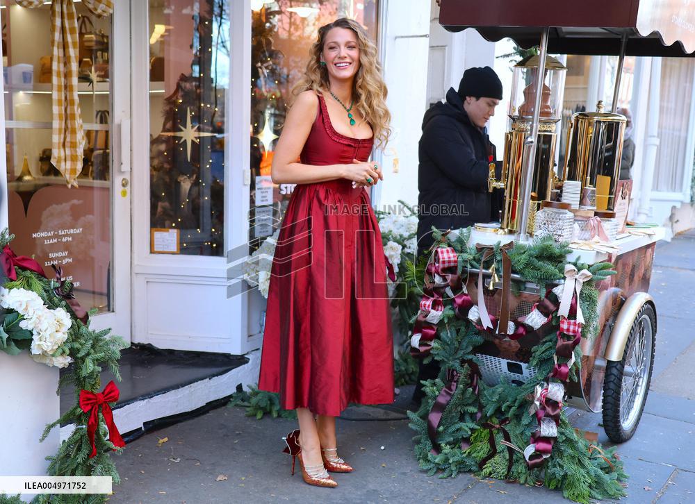 Blake Lively at Stone Clover Lane Store in New York