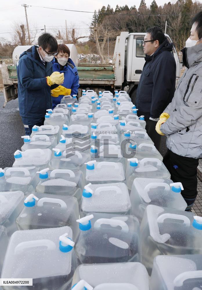 Aftermath of strong earthquake in Aomori Pref.