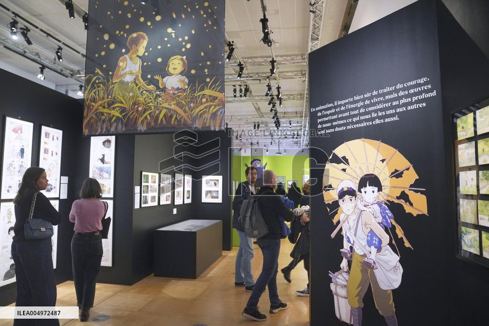 Animator, Studio Ghibli co-founder Takahata's exhibition in Paris