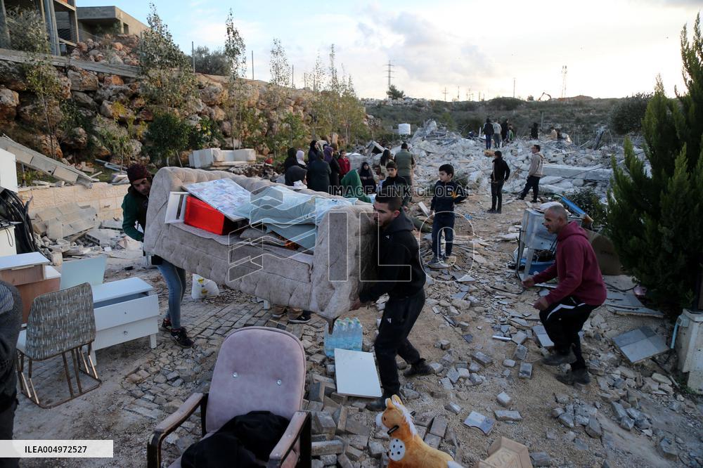 Israeli Forces Demolished Palestinians Houses - Bethlehem