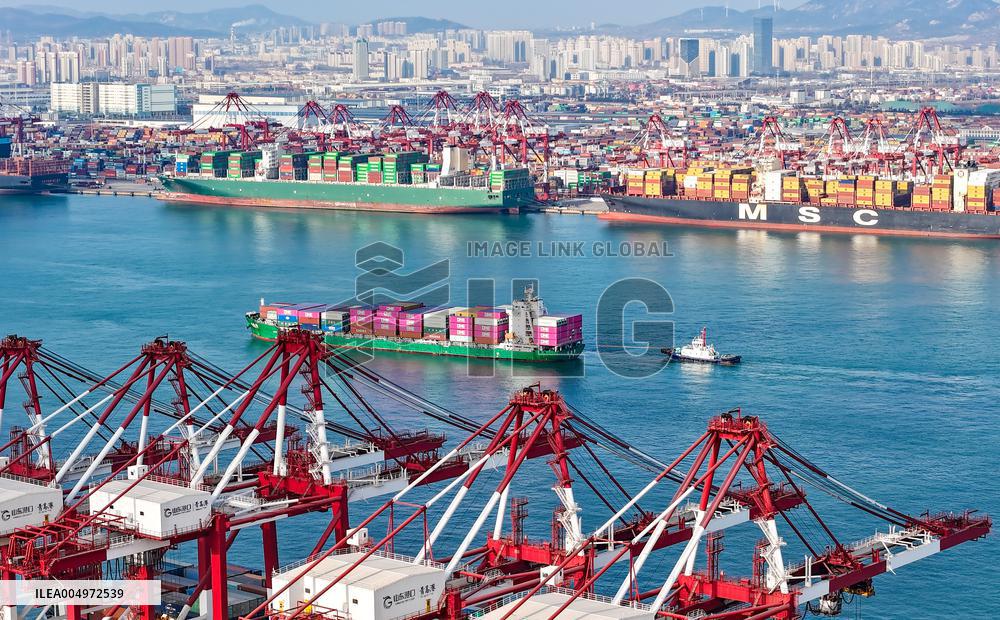 Shandong Port Foreign Trade Route