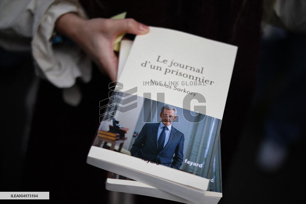 Nicolas Sarkozy at His First Book Signing for Le Journal D'un Prisonnier - Paris