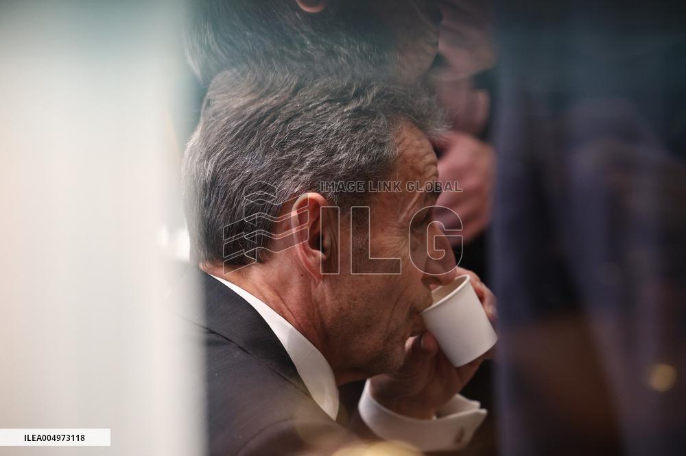 Nicolas Sarkozy at His First Book Signing for Le Journal D'un Prisonnier - Paris