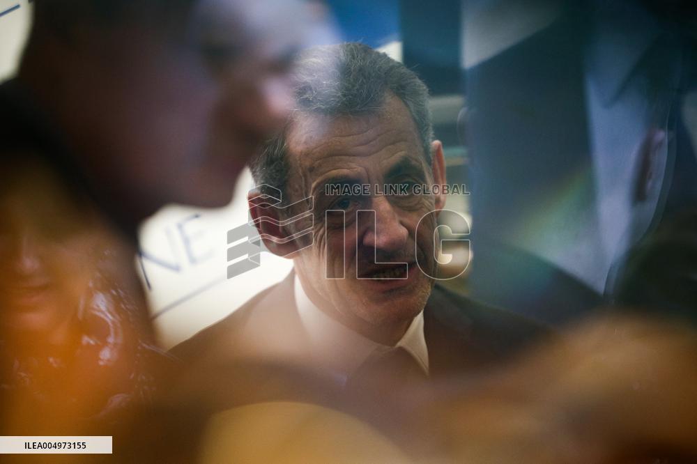 Nicolas Sarkozy at His First Book Signing for Le Journal D'un Prisonnier - Paris