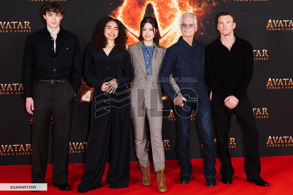 Avatar Fire and Ash Milan Premiere