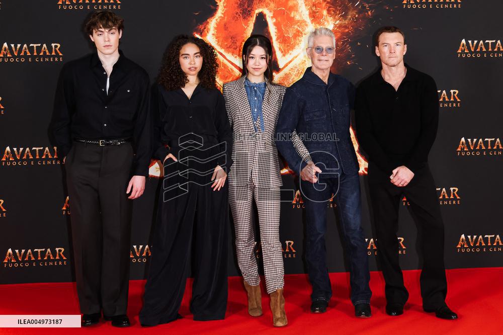 Avatar Fire and Ash Milan Premiere