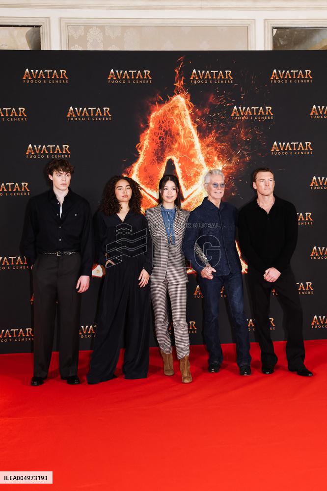 Avatar Fire and Ash Milan Premiere