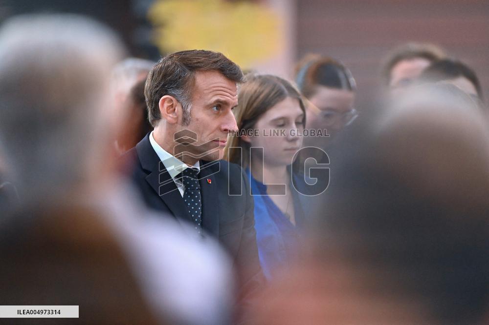 Macron Meets Readers of Ouest France Group - Saint-Malo