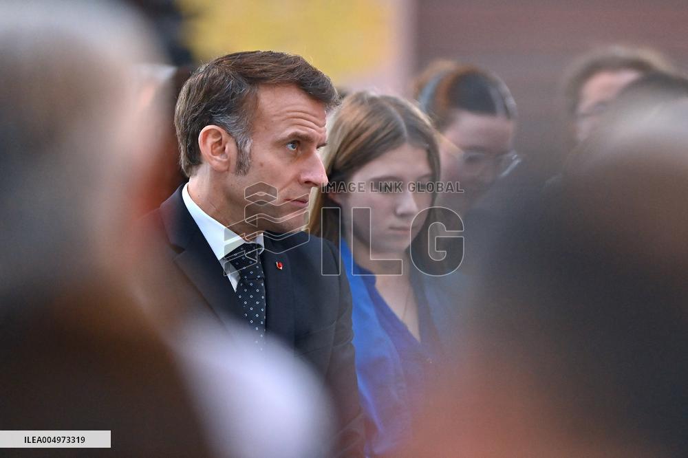 Macron Meets Readers of Ouest France Group - Saint-Malo