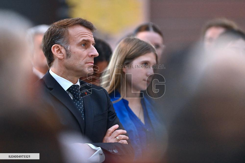 Macron Meets Readers of Ouest France Group - Saint-Malo