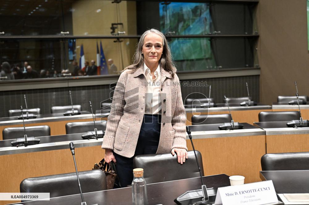 Hearing of Delphine Ernotte-Cunci - Paris