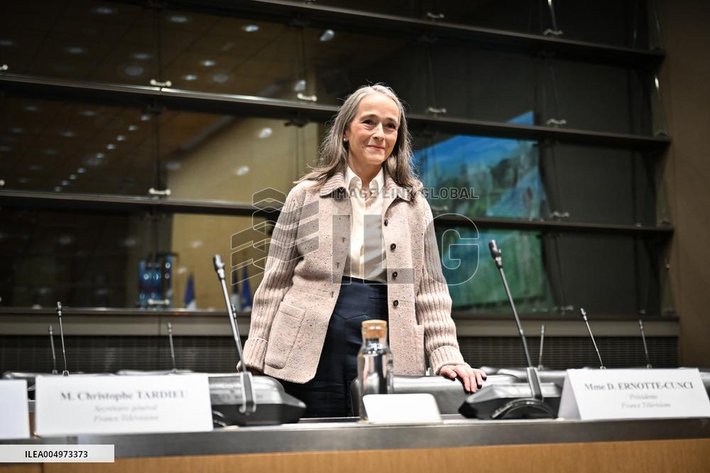 Hearing of Delphine Ernotte-Cunci - Paris