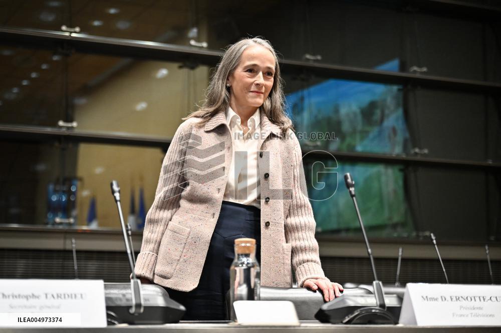 Hearing of Delphine Ernotte-Cunci - Paris