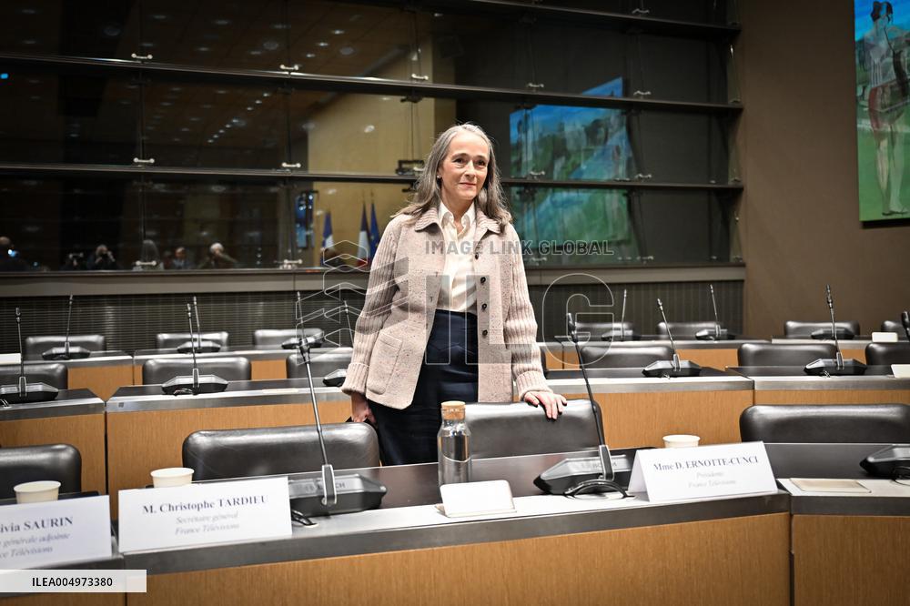 Hearing of Delphine Ernotte-Cunci - Paris