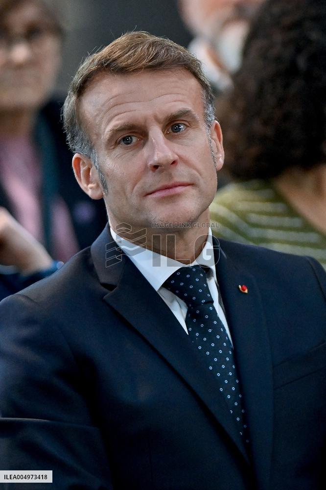 Macron Meets Readers of Ouest France Group - Saint-Malo