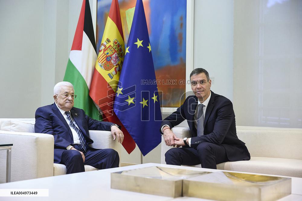 PM Sanchez Receives President Abbas - Madrid