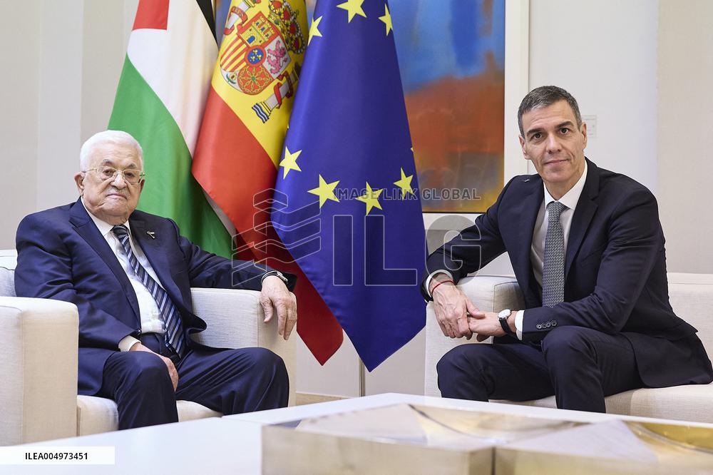 PM Sanchez Receives President Abbas - Madrid