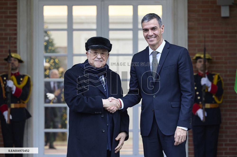 PM Sanchez Receives President Abbas - Madrid