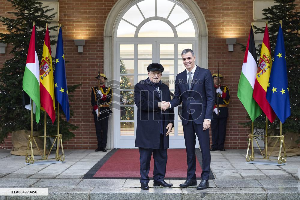 PM Sanchez Receives President Abbas - Madrid