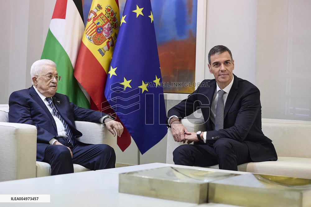 PM Sanchez Receives President Abbas - Madrid