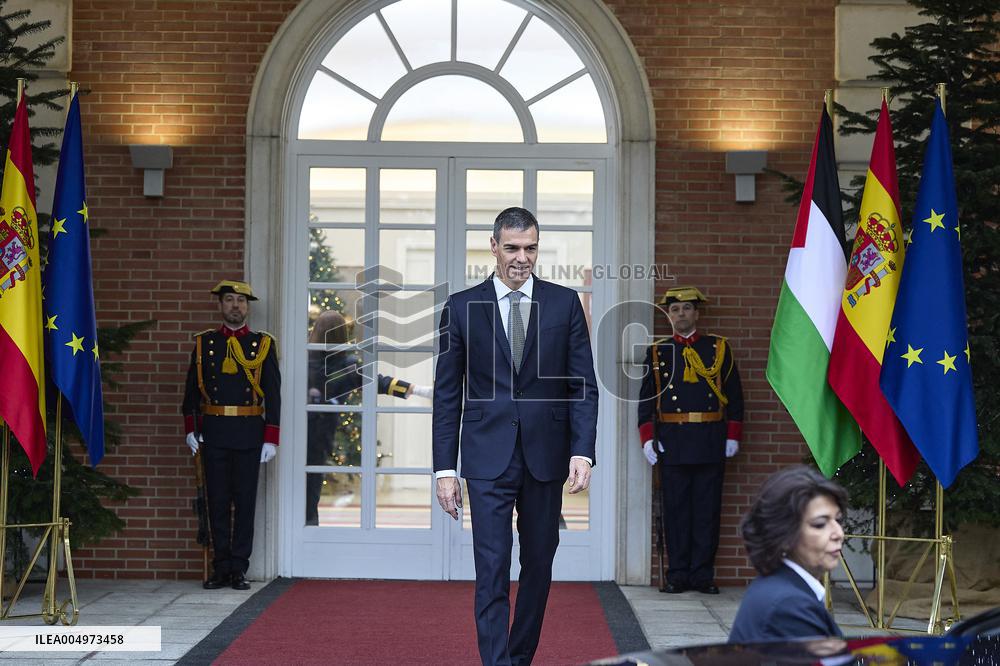 PM Sanchez Receives President Abbas - Madrid