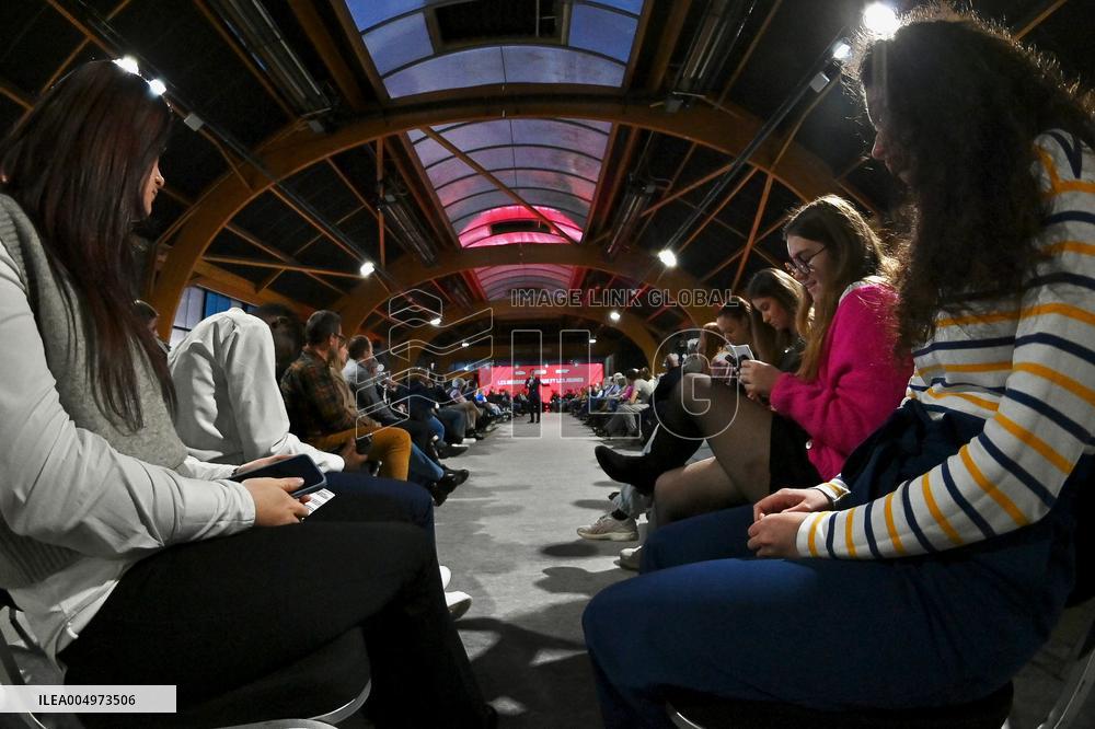 Macron Meets Readers of Ouest France Group - Saint-Malo