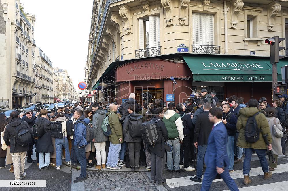 Nicolas Sarkozy at His First Book Signing for Le Journal D'un Prisonnier - Paris
