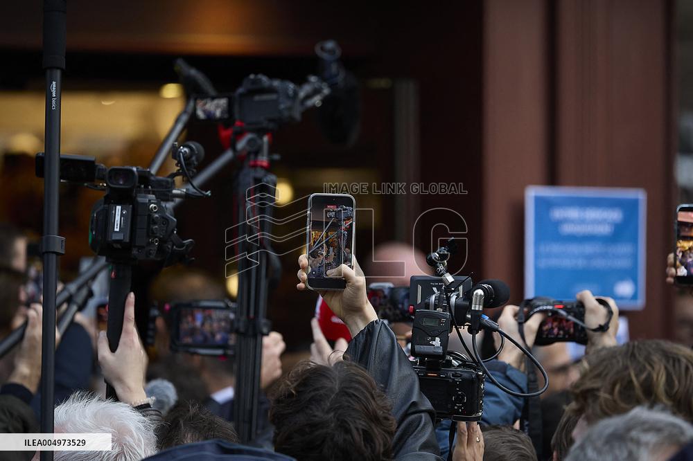 Nicolas Sarkozy at His First Book Signing for Le Journal D'un Prisonnier - Paris