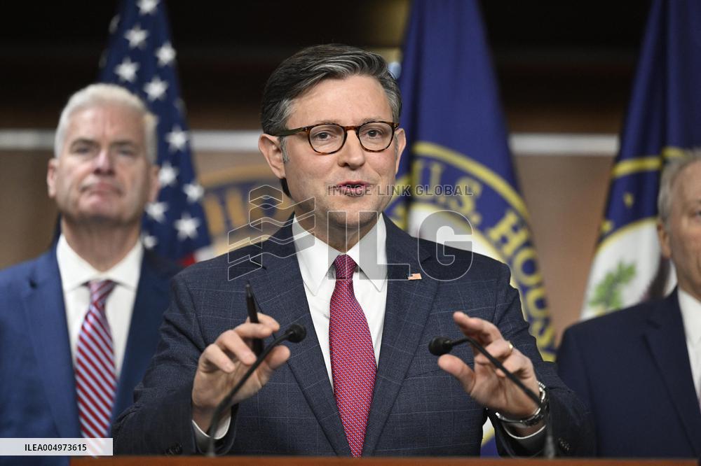 Radio/TV Gallery press conference held by republican House leadership