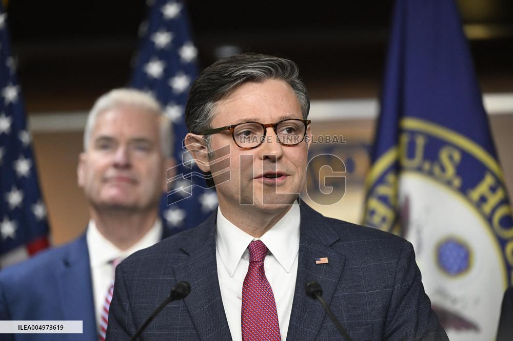 Radio/TV Gallery press conference held by republican House leadership
