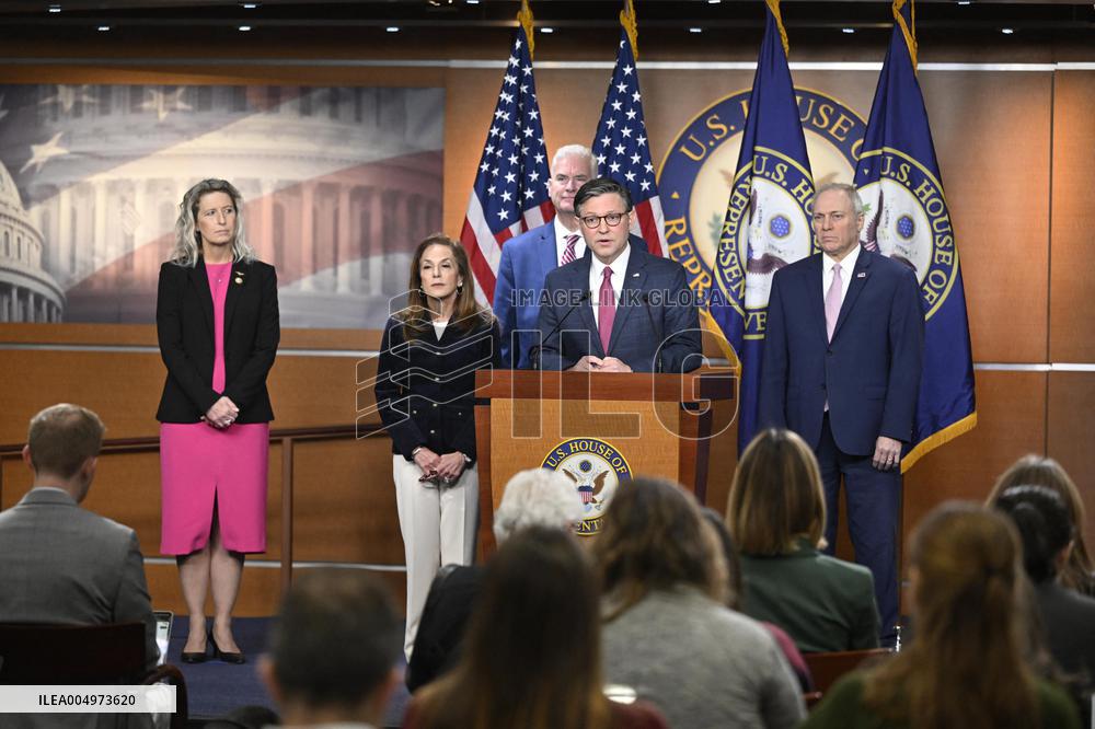 Radio/TV Gallery press conference held by republican House leadership