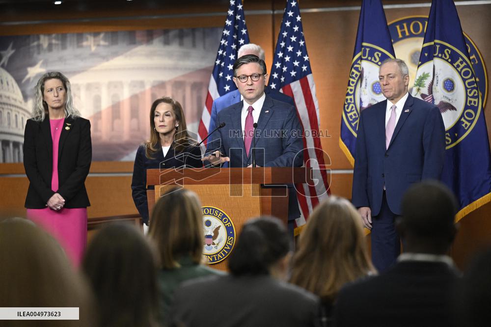 Radio/TV Gallery press conference held by republican House leadership