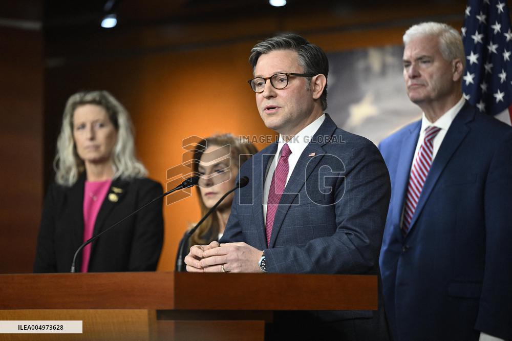 Radio/TV Gallery press conference held by republican House leadership