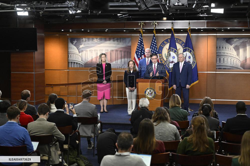 Radio/TV Gallery press conference held by republican House leadership