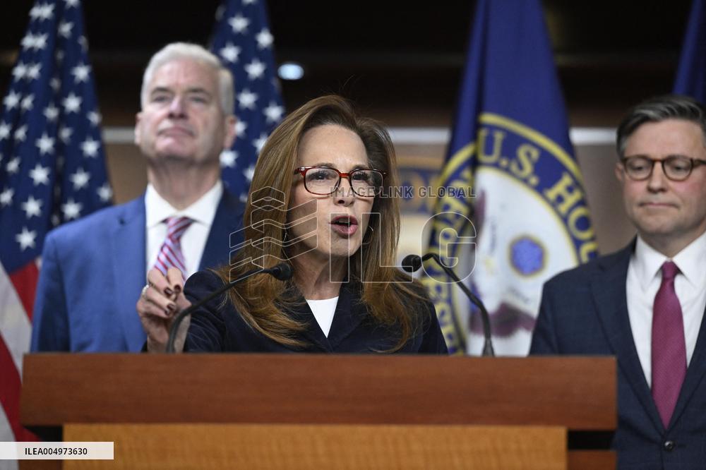 Radio/TV Gallery press conference held by republican House leadership