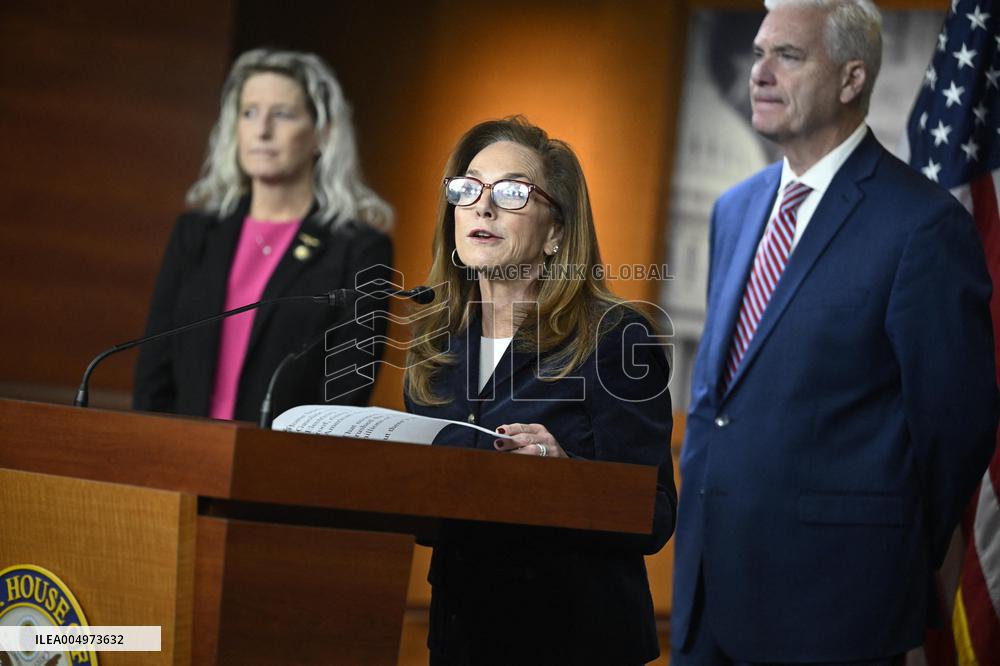 Radio/TV Gallery press conference held by republican House leadership