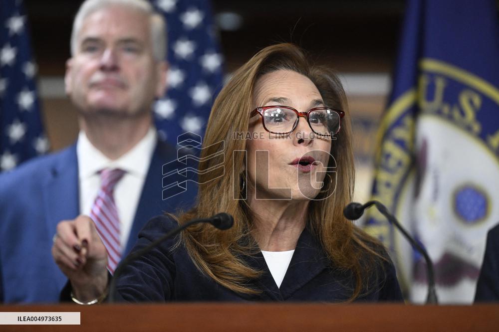 Radio/TV Gallery press conference held by republican House leadership