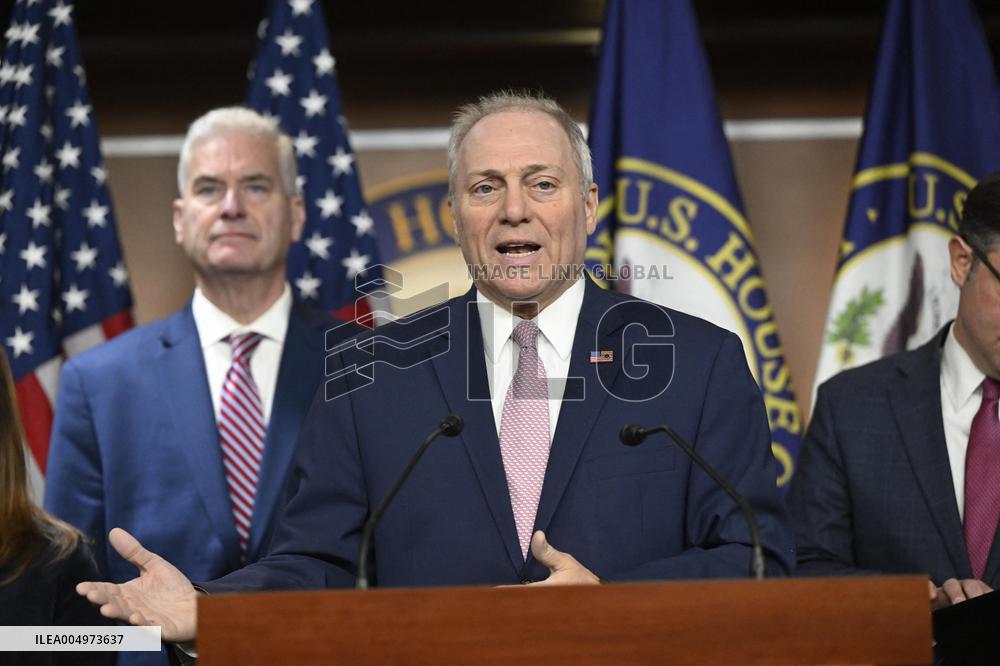 Radio/TV Gallery press conference held by republican House leadership