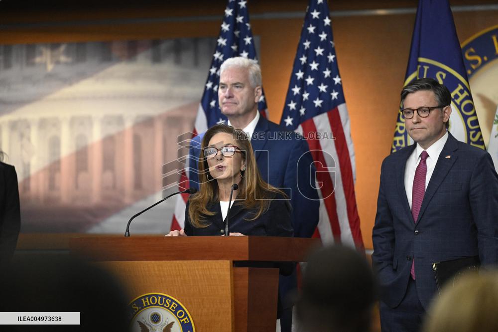 Radio/TV Gallery press conference held by republican House leadership