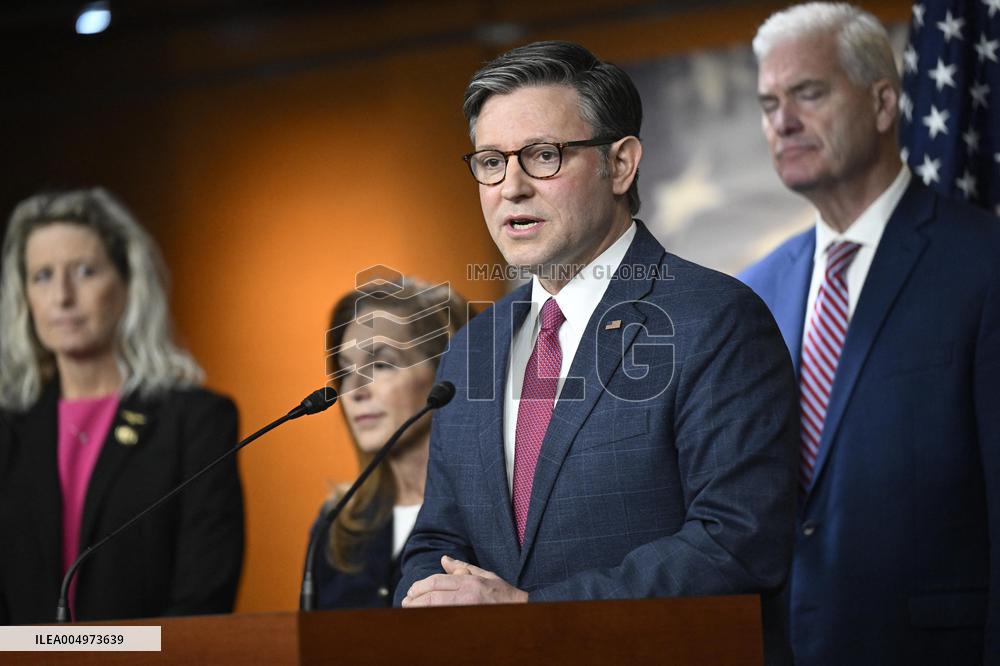 Radio/TV Gallery press conference held by republican House leadership