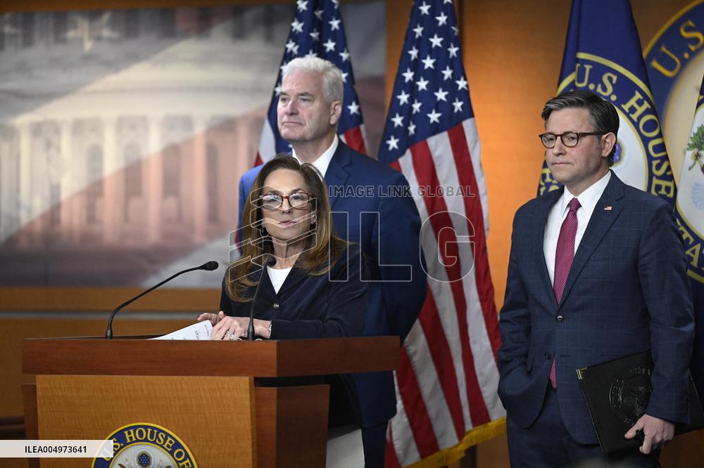 Radio/TV Gallery press conference held by republican House leadership
