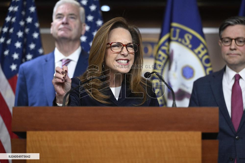 Radio/TV Gallery press conference held by republican House leadership