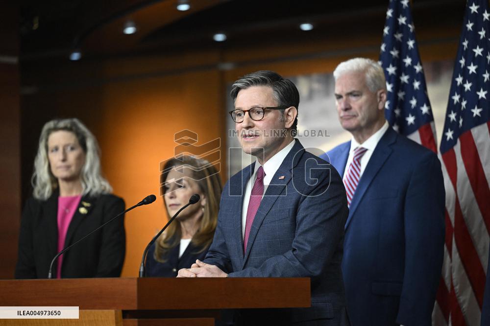 Radio/TV Gallery press conference held by republican House leadership