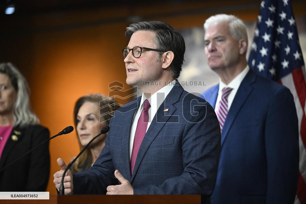 Radio/TV Gallery press conference held by republican House leadership