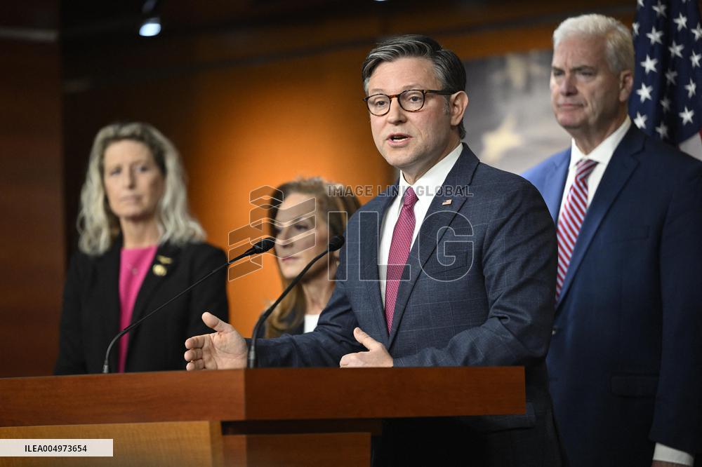 Radio/TV Gallery press conference held by republican House leadership