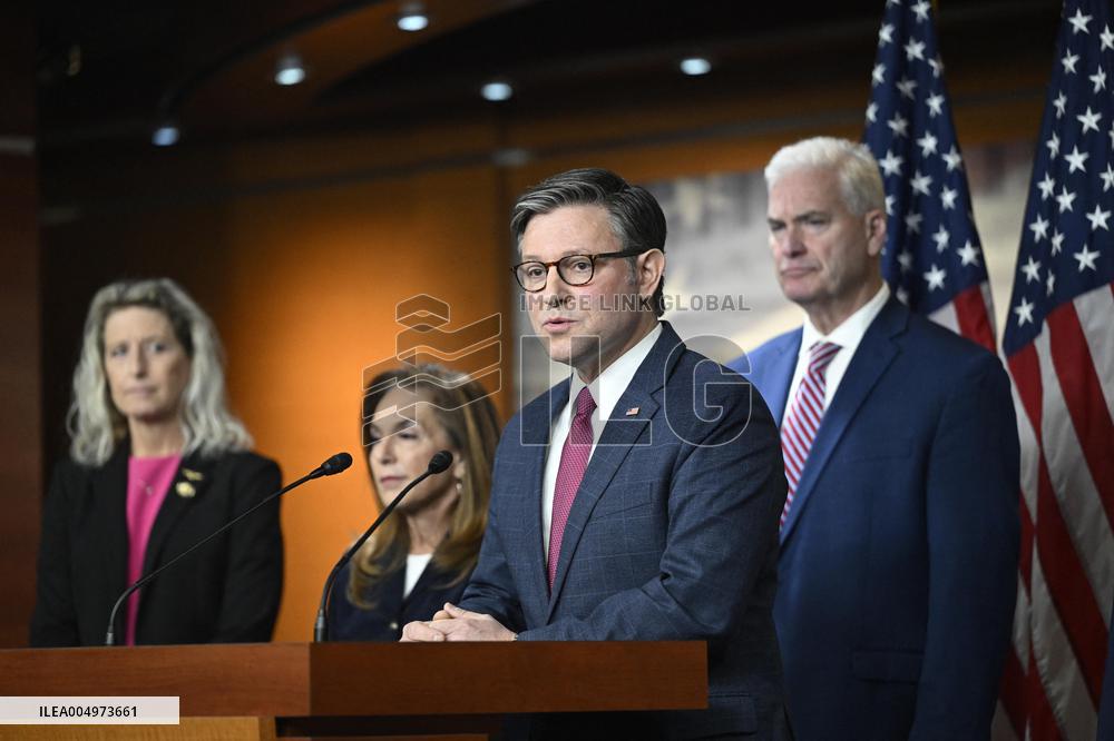 Radio/TV Gallery press conference held by republican House leadership