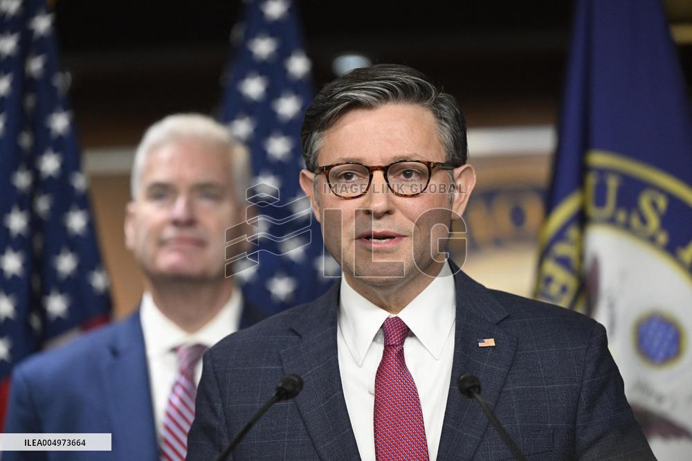 Radio/TV Gallery press conference held by republican House leadership