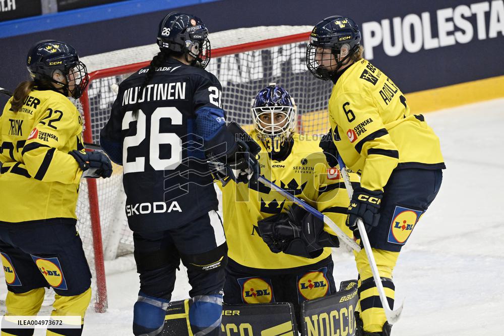 Women's EHT match Finland vs Sweden